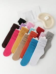 1/3/6 Pairs Unisex Casual Short Socks, White Color Sports Socks With Cute Patterns, Gift (Card Not Included) - Multicolor - View 2