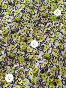 EARO Women's Blue Floral A-Line Maxi Skirt, Button Detail Design, Casual Flowy Non-Stretch Fabric Vacation - Yellow - View 5