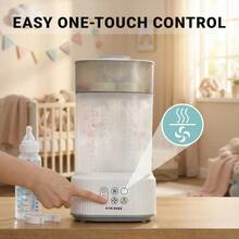 Baby Bottle Sterilizer And Dryer | Esterilizador De Biberones | Electric Steam Sterilization Kills 99.9% Of Germs | 2-Tier Large Capacity |Universal For Breast Pump Parts, Glass & Plastic Bottles | Auto Shut-Off | Perfect Baby Gift - Xem 9