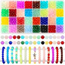 100/360/720 hạt cườm thủy tinh 8mm, thích hợp cho bộ dụng cụ thủ công, phụ kiện DIY, quà tặng sinh nhật. - Nhiều màu - Xem 2