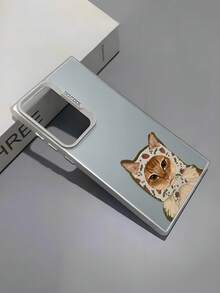 1个卡通手绘乡村风可爱橘猫草莓发箍软壳防震手机壳，精准开孔，适用于三星Galaxy A05 / A05S / A06 4G / A12 5G / A13 4G / A14 / A15 4G/5G / A16 / A22 4G / A23 5G / A24 4G / A25 5G / A26 5G / A32 4G / A33 5G / A34 / A35 5G / A52 4G / A52 - 彩色 - 查看 6