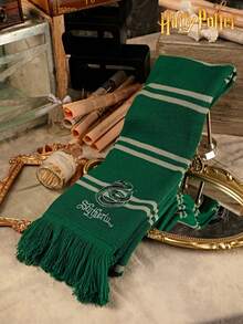 Harry Potter Scarf, Collaboration, Cashmere Blend With Tassels, Unisex Merchandise Gift - Multicolor - View 6