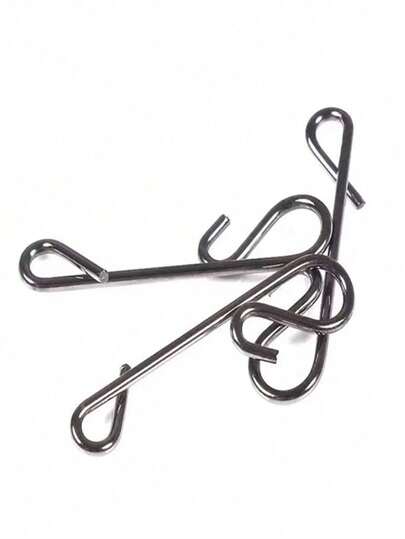 50 piezas Giratorios de acero inoxidable para colgar anzuelos de pesca, accesorios de pesca de gran tamaño