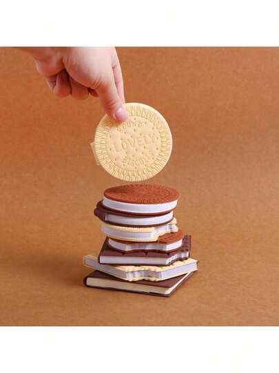80 Page Creative Pocket Notebook With Fragrant Chocolate Cream And Strawberry Flavors, Shaped Like And Waffles, Tear Off The Notebook, Fun Gifts For Friends And Office Supplies, Back To School Season Gifts, Children's Day Gifts