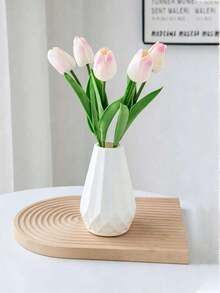 1个白色塑料花瓶，花盆，人造花瓶，花卉容器，家居装饰花瓶，干花花瓶，鲜花花瓶，DIY花盆，种植盆，育苗盆，适用于家居装饰，桌面摆件，干花和鲜花容器 - 彩色 - 查看 11