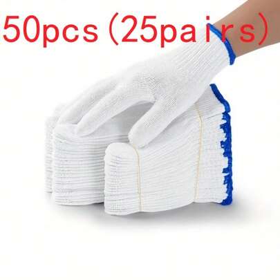 5 paquetes de 50 (25 pares) - Extra gruesos, de alta densidad y duraderos. Diseño unisex que ofrece comodidad y limpieza; gruesos, duraderos, cómodos y versátiles. Lavables a mano o a máquina con un ajuste contorneado, una herramienta esencial para los profesionales de la limpieza.