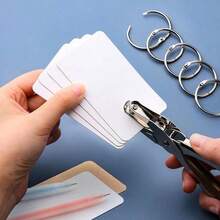 100pcs Colorful Blank Cards - Random Colors - Handwritten Colored English Word Hard Card Paper Small Cards - Memo Portable Cards - DIY Graffiti Memo Cards Text Cards - Suitable For Back To School Student Communication Cards - A - View 6