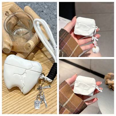 1pc Bluetooth Protective Case, Compatible With AirPods 1/2 And 3/4, Protective Cover, Earphone Case, Couple Design, Soft Shell, Anti-Scratch, Anti-Dust, Anti-Drop, Compatible With AirPods Pro Pro2 Pro3, Fashionable Cover, Smooth Phone Case, High-Quality Material, Perfect Choice For Gifting Or Personal Use