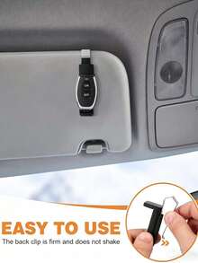 Universal Car Sun Visor Garage Door Remote Holder Clip, Compact And Durable Remote Control Bracket, Exquisite Craftsmanship Remote Holder Clip - Universal Car Sun Visor Storage Accessory Suitable For Garage Opener - A - View 2
