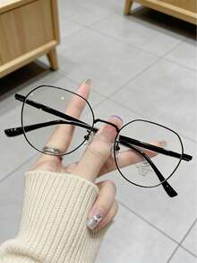 韩版学生女圆脸修身眼镜框，高性价比设计 - 無色 - 查看 8