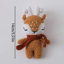 Sonajero hecho a mano, juguete de punto suave, adecuado para bebés y niños, regalo perfecto para Navidad, Halloween, Acción de Gracias - Multicolor - Ver 2