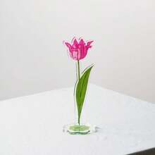 4 chiếc kẹp ảnh/ghi chú bằng acrylic họa tiết hoa hỗn hợp. - e - Xem 3