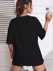 Women T-Shirts - Black - View 4