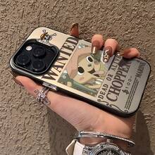 Ốp lưng điện thoại in hình One Piece Chopper, trang trí họa tiết anime, dành cho iPhone 17/17 Pro/17 Pro Max/17 Air/16/15/14/13/12/11/X Series, ốp lưng iPhone 17 Pro Max, ốp lưng iPhone 17 Pro, ốp lưng iPhone 17, chống trầy xước, chống phai màu, The Girlfriend - màu đen - Xem 3