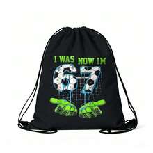 Drawstring Bag - 67/Football Designs Print Backpack - Perfect For School, Sports, Travel, And Toy Storage Sport Gym Swim Travel Backpack - Game - View 10