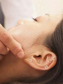 600 hạt bấm huyệt tai, hạt dán thư giãn và massage huyệt đạo, miếng dán bấm huyệt tai unisex để kích thích huyệt đạo và massage tai. - Đen - Xem 3