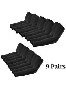 18pcs/9 Pairs Unisex Thumbhole Cooling Arm Sleeves, Made Of Nylon Fabric, Suitable For Baseball, Basketball, Cycling, Running, Golf And Other Outdoor Activities - Multicolor - View 4