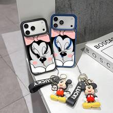 This Disney Mickey Mouse Pattern Lanyard Phone Case Features A Strong Magnetic Closure And Full Coverage Of Acrylic And TPU Material. It's Shockproof, Lightweight, And Suitable For IPhone17/16/11/13/15/15 Plus/15 Pro/15 Pro Max/12/14 Pro Max/11 Pro Max/12 Pro/12 Pro Max/13. It's A Popular Birthday Gift, Business Gift, Durable, Stain-Resistant, And Fingerprint-Resistant New Phone Case For Men And Women. It Also Includes A Mickey Mouse Phone Case And Mickey Mouse Doll Bracelet. Compatible With SamsungGalaxy S20, S21, S22, S23, And S24 Series. It's The Perfect Gift For Friends And Family. This Stylish Phone Case Is Fun, Lightweight, And Durable. IPhone17 Pro Max Phone Case, Minnie Phone Case. - Trong sáng - Xem 2