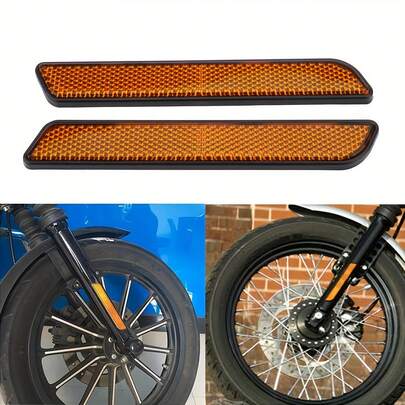 2 miếng dải phản quang cho càng phuộc, phù hợp với các dòng xe Dyna và Touring - Dải phản quang bảo vệ càng phuộc xe máy, phụ kiện cảnh báo an toàn - Phù hợp với hầu hết các mẫu xe XL883 và XL1200