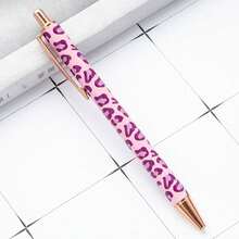 New Arrival Hot Stamping Ballpoint Pen, Creative Cute Girl Leopard Print Design, Pressurized Metal Body, Multi-Color Refill 1.0mm, Leopard Print Series - Multicolor - View 18