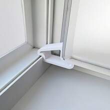 3pcs Window & Door Bumper Guards, Durable Plastic Stoppers, Suitable For Balcony Partition, Ventilation And Privacy Protection, Easy Installation, Applicable For Balcony/Bedroom/Office - 3pcs - View 1