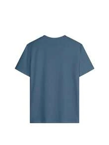 T-shirt vintage unisexe style années 2000 avec motif de chat dansant et d'étoiles, ample et confortable, adapté pour le port décontracté en été - Bleu gris - Voir 3