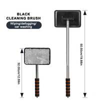 Cepillo Desempañador para Parabrisas Delantero de Coche, Telescópico, con Mango Largo, Cepillo de Limpieza para Vidrios de Coche y Hogar, Herramienta para Eliminar el Polvo - negro - Ver 11