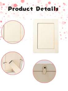 20pcs Wooden DIY Photo Frames, Wooden Crafts, Home Art Projects, Children's Doodle Photo Frame Decor, Creative Painting DIY Handicrafts, Birthday Party Table Decor, Holiday Party Decor, Cabinet Display, Room Decor, Home Decor, Birthday Gifts, Party Favor Bag Fillers, Party Favors - DIY Photo Album - View 9