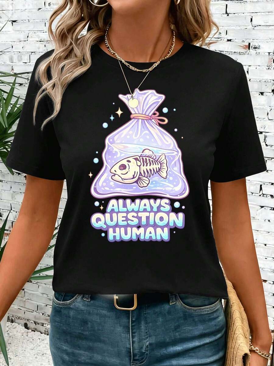 Women T-Shirts - Black - View 1