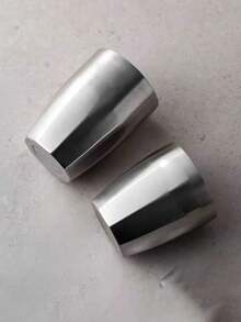 1 chiếc cốc hai lớp bằng thép không gỉ 304 kháng khuẩn, thích hợp làm cốc bia, cốc nước lạnh, cốc cà phê, cốc súc miệng. - Bạc - Xem 2