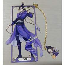 1pc Unrestrainedl Wrap-Around Metal Bookmark, Anime Character Bookmark, Home Decor, Wei Wuxian, Lan Wangji, Ling, Wen Ning, Multiple Anime Character Exquisite Bookmarks, Gift - Multicolor - View 18