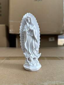 Our Lady Of Lourdes Resin Statue, Virgin Mary Model, Catholic Virgin Mary Statue, Mexican Virgin Statue, Saint, Home Prayer Decor, Craft Collection, Gift, Birthday, Graduation - Multicolor - View 11