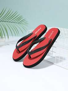 Nuevas sandalias cómodas y ligeras para hombre en verano, chanclas casuales de playa, sandalias antideslizantes - Rojo - Ver 16