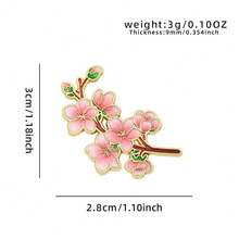 花朵珐琅胸针 时尚装饰胸针 衣领徽章 包包徽章 珠宝礼品 - 彩色 - 查看 10