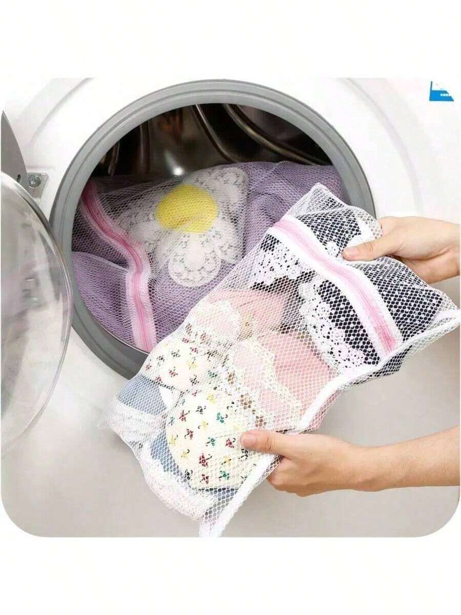 1/3 أكياس غسيل بسحاب من النايلون، مجموعة أكياس شبكة غسيل للعناية بالملابس، أكياس شبكة واقية من القماش المحبوك، قابلة للغسل في الغسالة، للاستخدام المنزلي، حماية غسيل الملابس الصيفية، ضرورة يومية