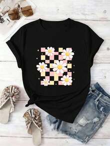 Women T-Shirts - Black - View 2