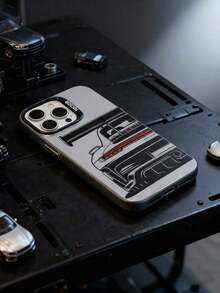 1pc TPU Car Element TPU+PC Matte Finish Racing Car Design Shockproof Protective Phone Case, Compatible With IPhone 17 Pro Max/16 Pro Max/17 Pro/17/16 Pro/16/15/14/13/12/11/Pro/Pro Max/X/XR/XS/XS Max/7/8/Plus, Galaxy S25 Ultra/S24 Ultra/S23 FE/S23 Ultra/S25/S24/S23, A56/A55/A54/A36/A16/A15/A05/A06, Ideal Choice For Auto Enthusiasts Birthday Spring - 規格 - 查看 2