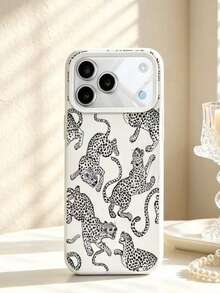 2026新款豹纹白色TPU磨砂防摔手机壳，兼容苹果17 Pro Max/17/16/15 Pro Max/15 Plus/15 Pro/15/14 Pro Max/14 Plus/14 Pro/14/13 Pro Max/Pro Max/12 Pro Max/12 Pro/12/11 Pro Max/11，是圣诞节、新年、复活节送给家人和朋友的完美礼物，也是圣诞节的最佳选择。 - 彩色 - 查看 4