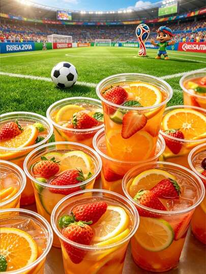 100/50/10pcs/Set Clear Plastic Cups, Suitable For World Cup And Festival Parties DrinkIng Cup For Festival/Outdoor Parties Dinners Water, Juice, Soda, Ice Coffee,DIY Portable Beverage Cups(The Standard Size Is 7OZ)