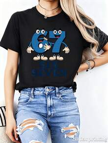 Women T-Shirts - Black - View 6
