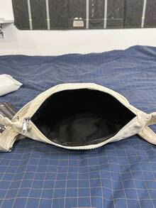 Women's Solid Color Fashion Versatile Casual Waist Bag - White - View 4