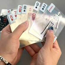 Transparent Anatomical Slice Playing Cards, Creative Stress Relief Washable Plastic Cards - Multicolor - View 1