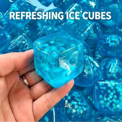 1pc Snowflake Cube Squeeze Toy, Ideal For Work, Study And Relaxation, Perfect Desktop Decor, Suitable For Easter, Halloween, Christmas, School Parties, Family Gatherings, Fun Portable Toy (Extra Soft & Squishy)