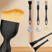 Car Interior Cleaning Brush Set, Includes 1 Air Vent Brush, 1 Crevice Duster Brush, And 1 Soft Brush, Dual-Headed Tools For Cleaning Car Interiors - Multicolor - View 7