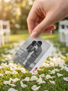 Custom Couple Playing Cards,Custom Photo And Text,Custom Wedding Playing Cards With Couple Photo, Personalized Mr & Mrs Deck For Favors,Unique Wedding Guest Favors And Table Decor,Romantic Party Favors For Guests - Multicolor - View 4