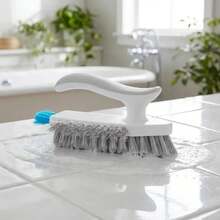 Bàn chải chà ron màu trắng tiện dụng - Bàn chải hai mặt lông cứng để làm sạch sâu phòng tắm, nhà bếp và các khe hở khó tiếp cận. - Nhiều màu - Xem 8