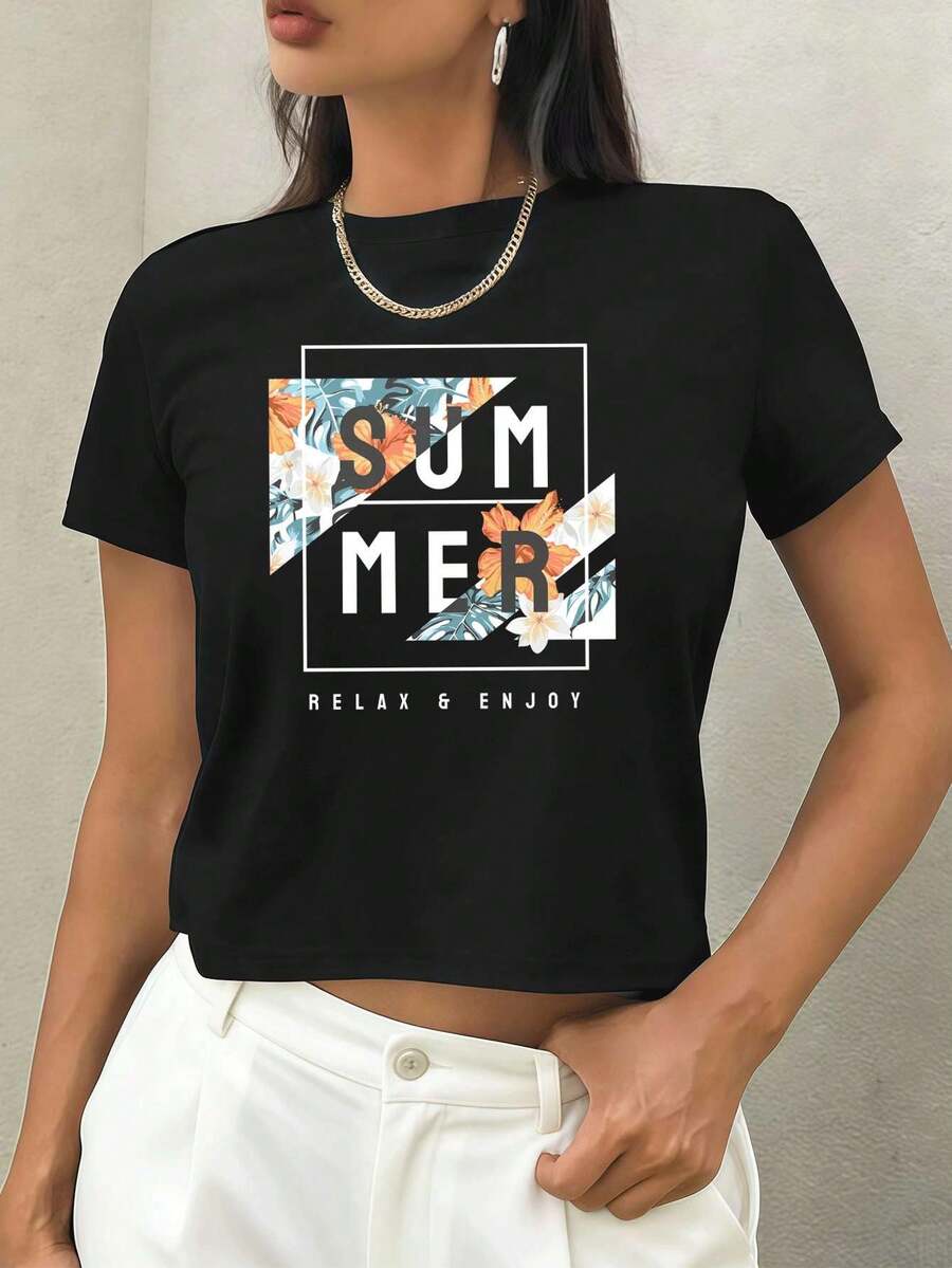 Women T-Shirts - Black - View 1