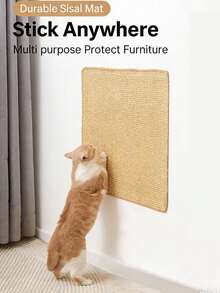 Cat Scratching Board, Sisal Rope Cat Scratching Board - No Mess, Sofa Scratching Board For Exercise And Relaxation - Perfect Gift For Cats And Cat Owners, Anti-Cat Scratch Sofa Protector Film, Multi-Functional Cat Toy Mat Suitable For Various Pet Activity Areas - Multicolor - View 2