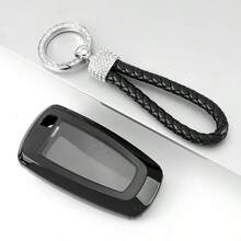 1个TPU透明钥匙扣保护套，适用于Fusion、Explorer、Escape、F150、F250、F350、F450、F550、Edge、Expedition等车型，防摔防尘，高端精致，女士适用。 - 銀色編織圓扣 - 查看 8