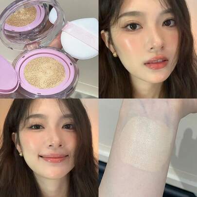 YOYO CANDY Cushion Foundation de seda y ligereza, con textura de polvo fino, hidratante y luminoso, que suavemente ilumina el tono apagado. Ligero y transpirable, de larga duración y resistente al sudor, crea un aspecto natural, radiante y con efecto "sin maquillaje".